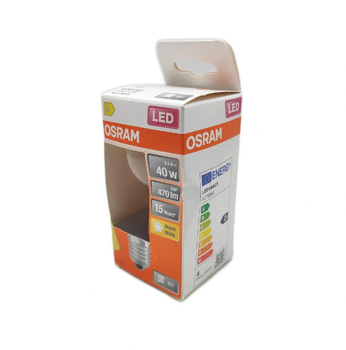 Osram LED Lampe Star Kolbenform A40 Filament E27 3 4 W 2700 K warmweiss