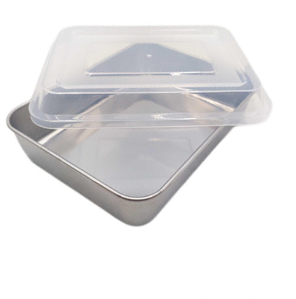 Herogo henform Tief Backblech mit Deckel 238 x 180 x 50 mm Edelstahl rechteckig