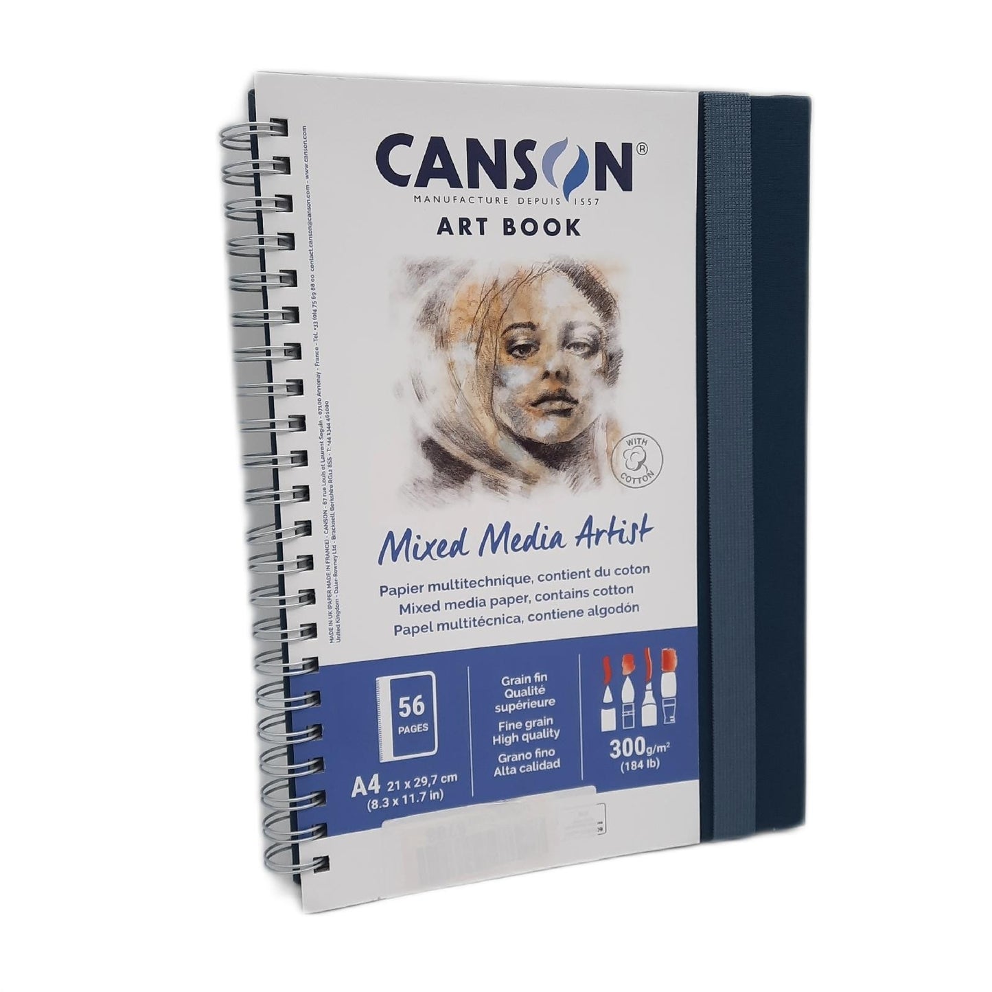 Canson Multifunktionspapier Künstlerbedarf Professional Book feine Körnung 300 gqm hochwertig