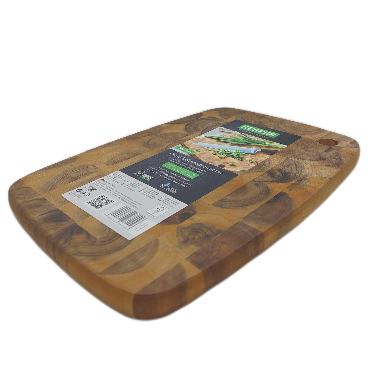 KESPER Schneidebrett 32 x 22 x 2 cm Holzbrett 1