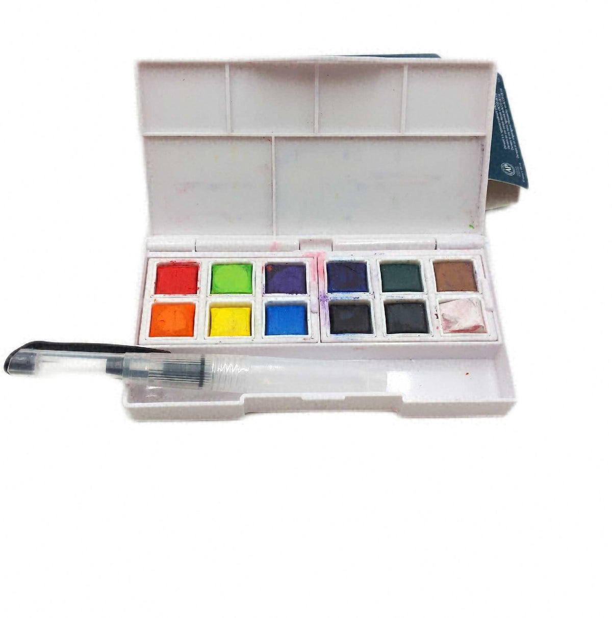 Derwent Aquarellfarben 12teiliger Malkasten Watercolour Paint Set zum Malen und Künstlerbedarf