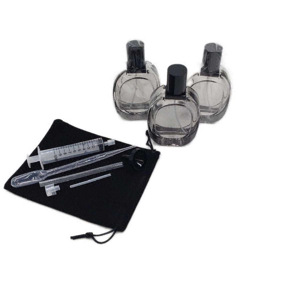 Unbekannt mille 3 Stk Parfumzerstaeuber leer 50ml Parfum Flakon zum Befuellen Tasche