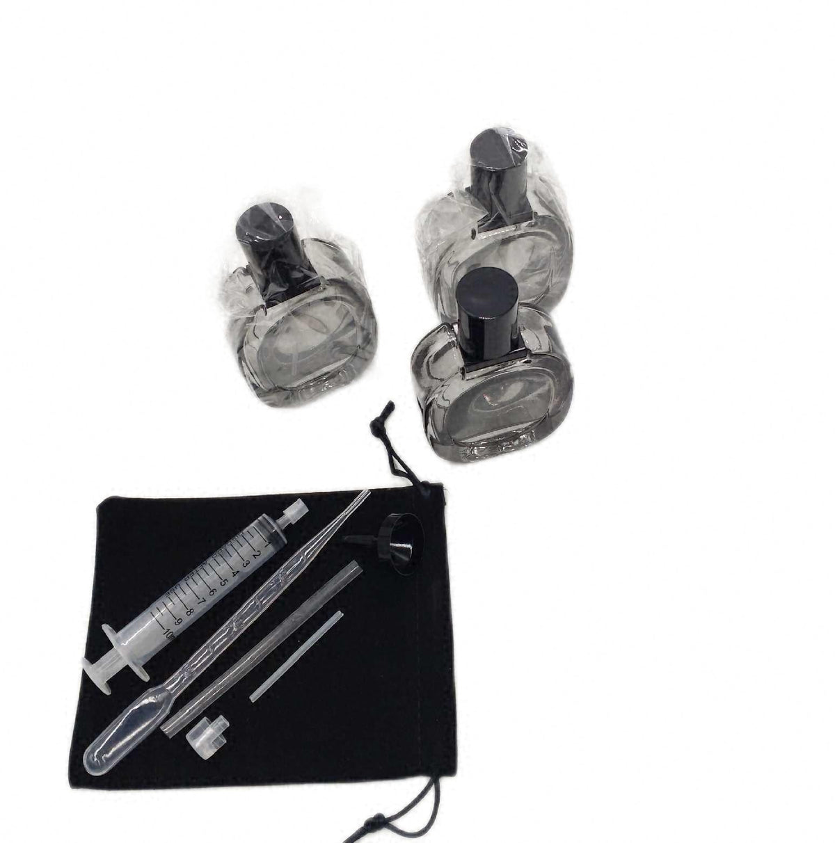 Unbekannt mille 3 Stk Parfumzerstaeuber leer 50ml Parfum Flakon zum Befuellen Tasche