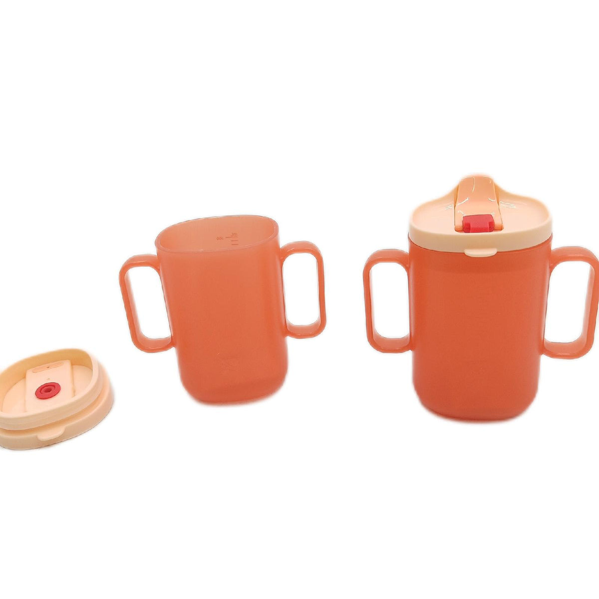 ZMCVOE Schnabeltasse Senioren Trinkbecher 300ml 2er Set Schnabelbecher Hilfsmittel
