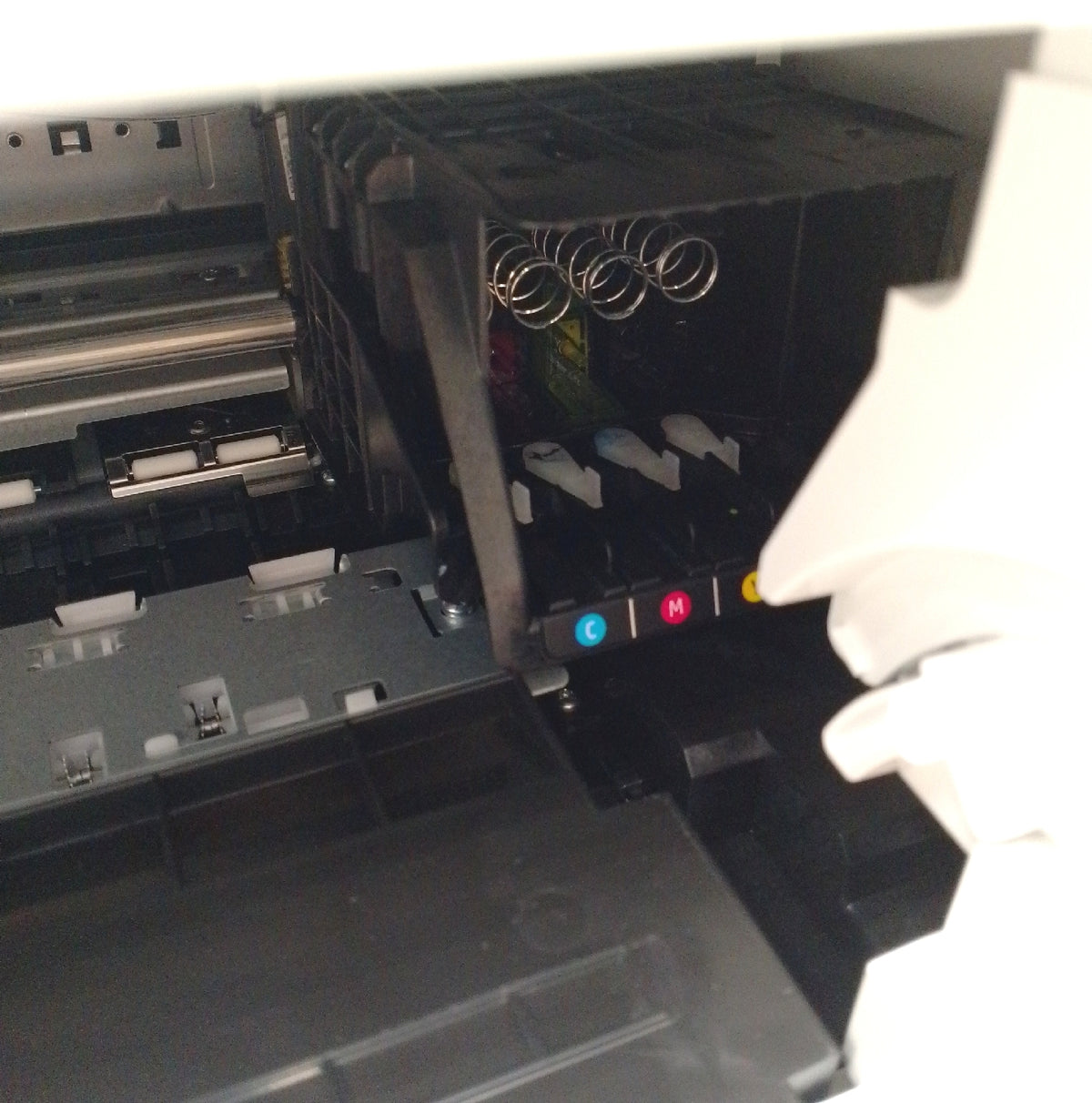 HP OfficeJet Pro 9720e A3 Multifunktionsdrucker Farbe unten links ohne Patron