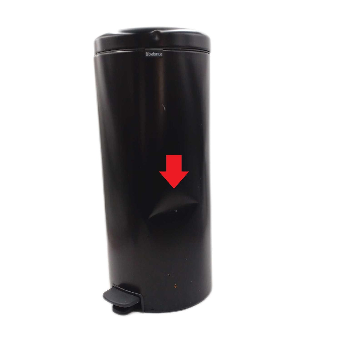 Brabantia Treteimer Inneneimer Stahl Schwarz 30L starke Gebrauchsspuren Krat