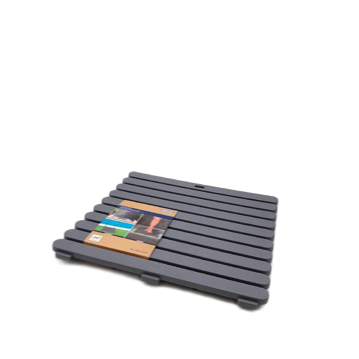 Wenko Duschmatte Badematte Indoor Outdoor Grau 55 x 55 cm r