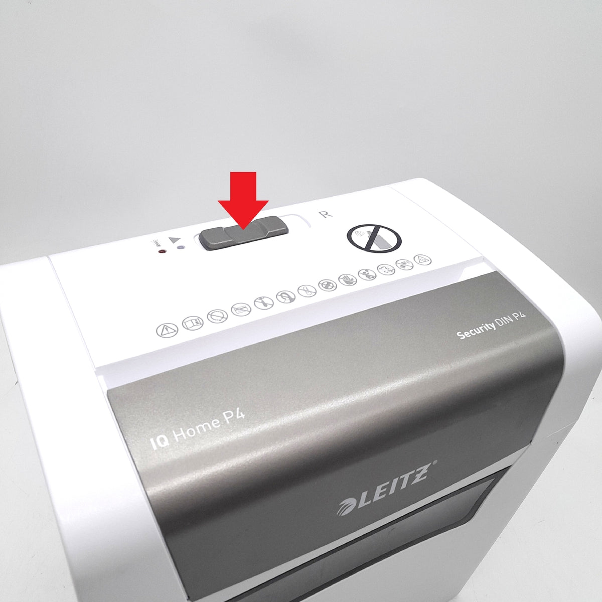 Leitz IQ Home Partikelschnitt Aktenvernichter Einschaltknopf defekt zieht kein
