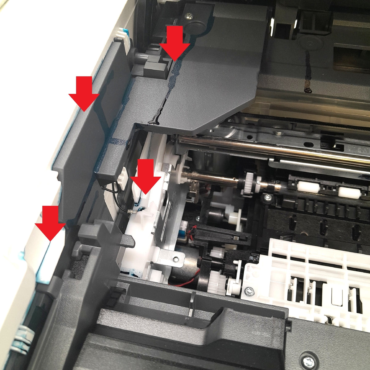 HP Smart Tank 7305 Multifunktionsdrucker funktionsfähig Tinte ausgelaufen