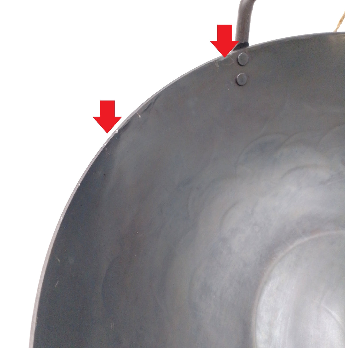 KRUSTENZAUBER Wokpfanne 36cm Voreingebrannt Induktion Traditionelle leichte Gebrauchsspuren
