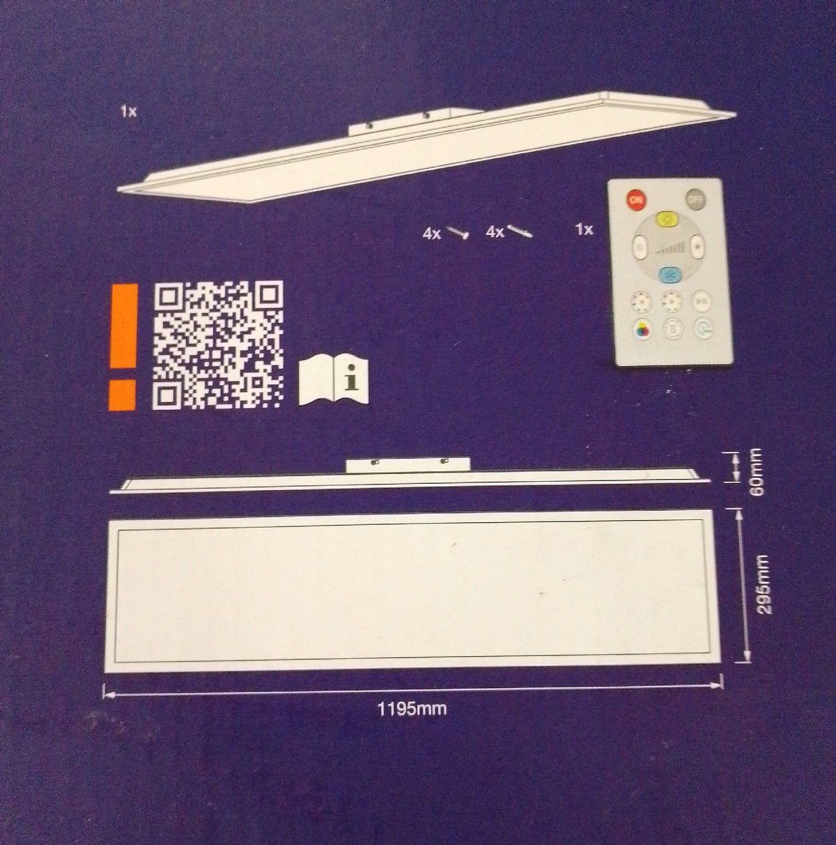 Osram WIFI PLANON MAGIC LED Panelleuchte weiß 36W 3600lm Weißlichtfunktion WLAN smart