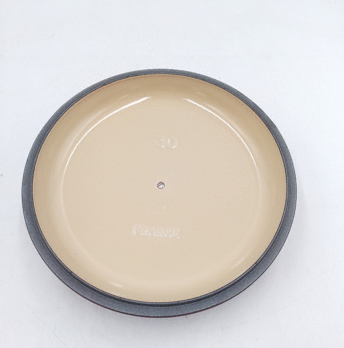 Le Creuset Signature Deckel emailliertes Gusseisen rund mit Gebrauchsspuren