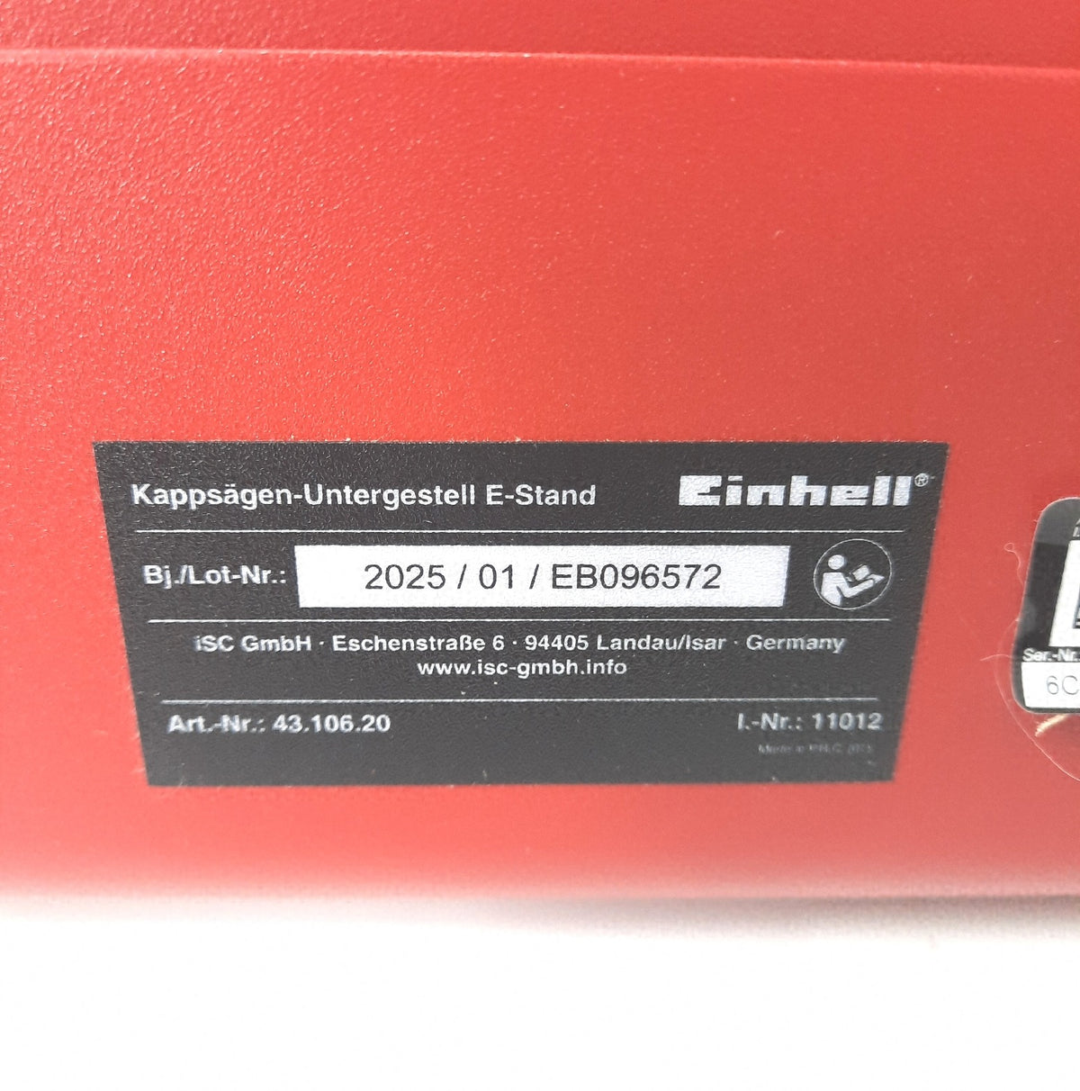 Original Einhell Untergestell E-Stand passend Einhell Classic Ex - Unvollständig