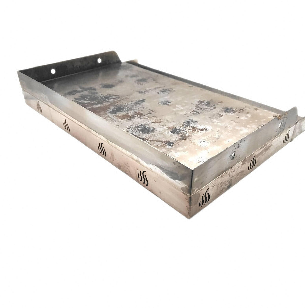 Onlyfire Plancha Grillplatte Set Edelstahl Grillplatte Gasgrill stark gebraucht BBQ Grillzubehör