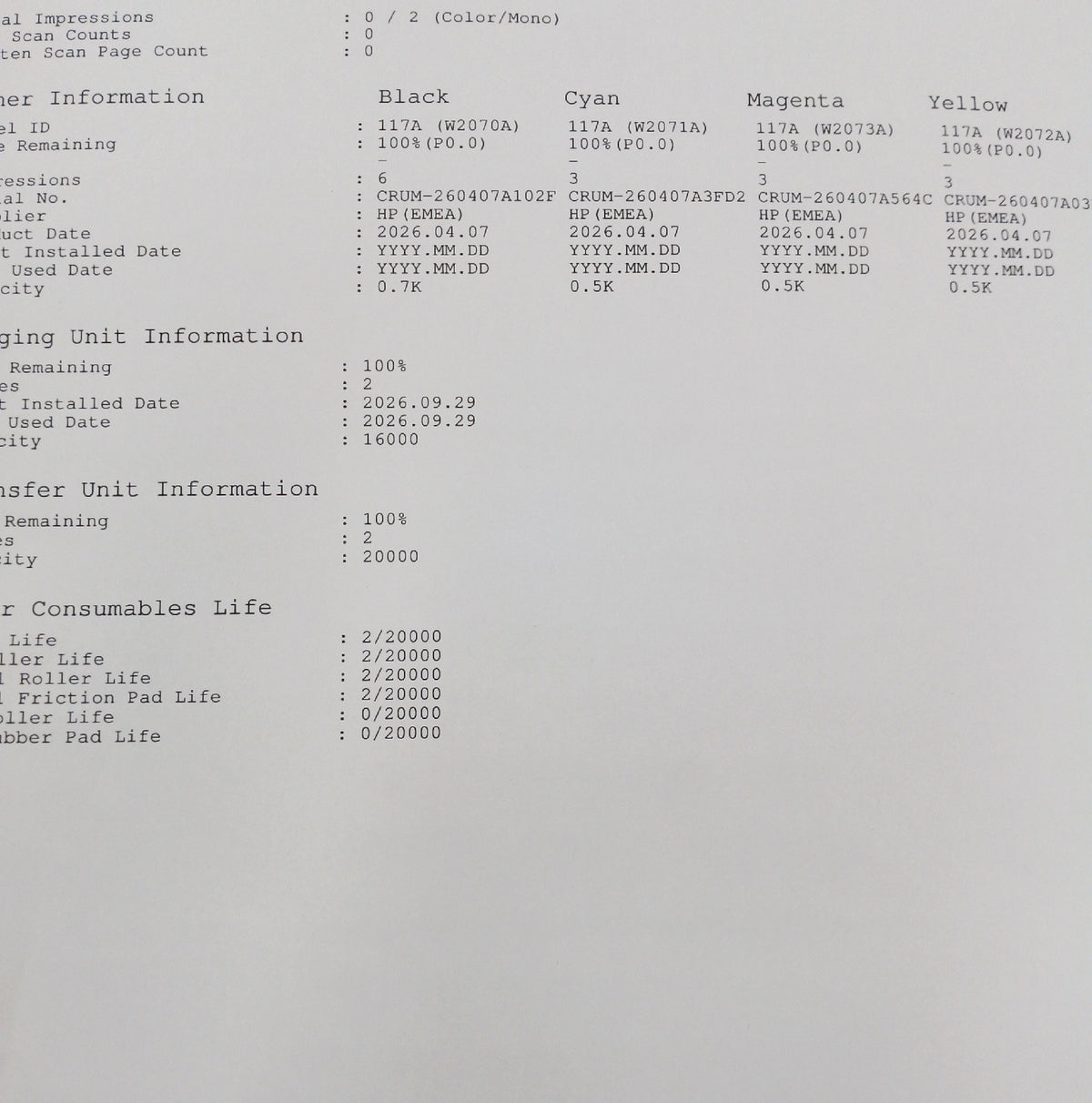 HP 4ZB97A A4 Multifunktionsdrucker Color Laser MFP 179fwg Drucken Kopieren Scannen Fax