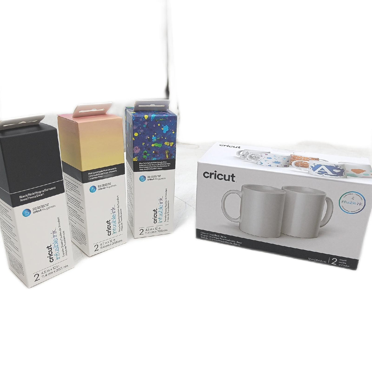 Cricut Press Starterpaket professionelle Tassen Herstellen inklusive UK Kabel und EU Adapter