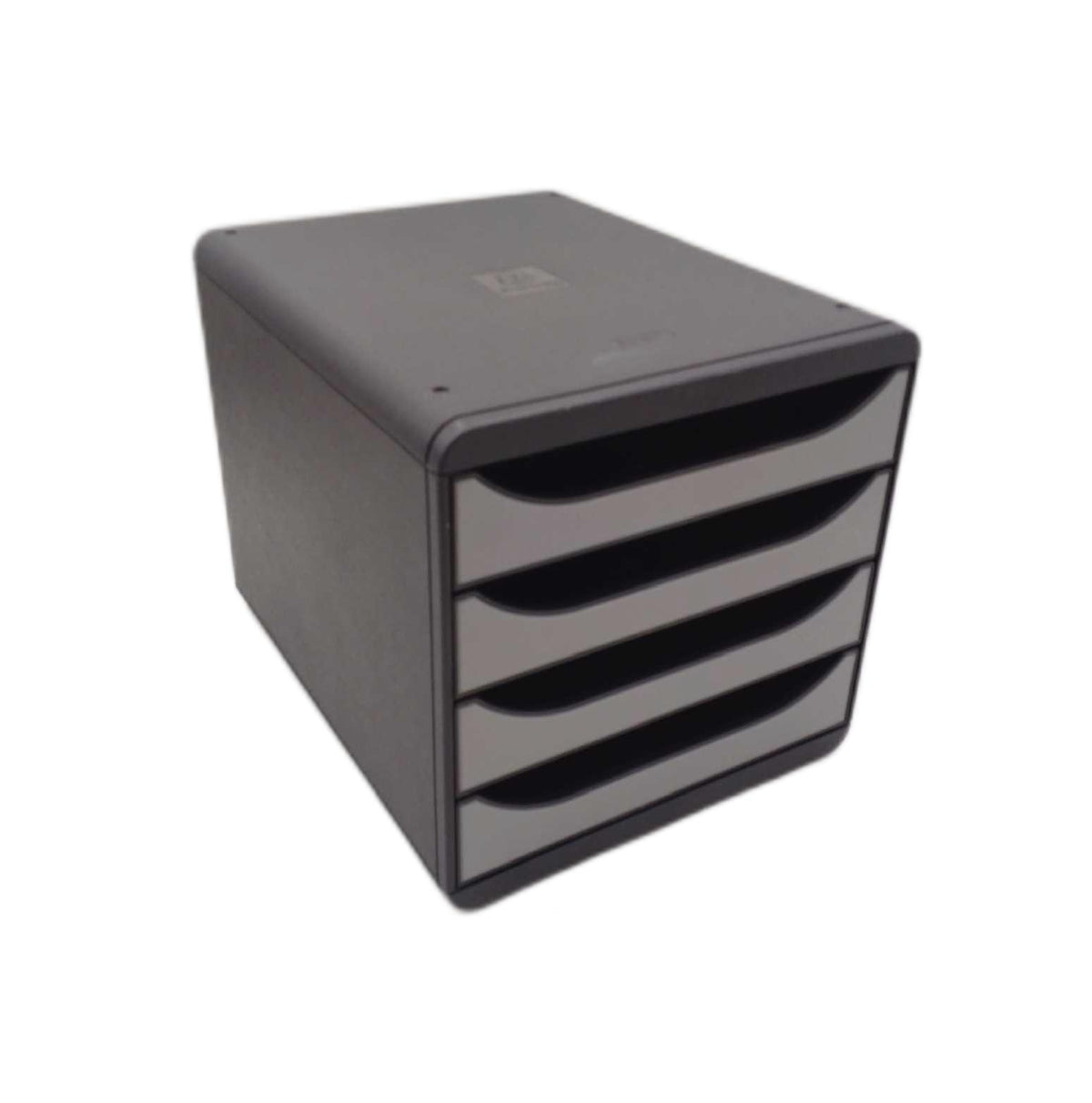 Exacompta Module de classement BigBox 4 Schubladen Schwarz Silber 278 x 267 x 347 mm