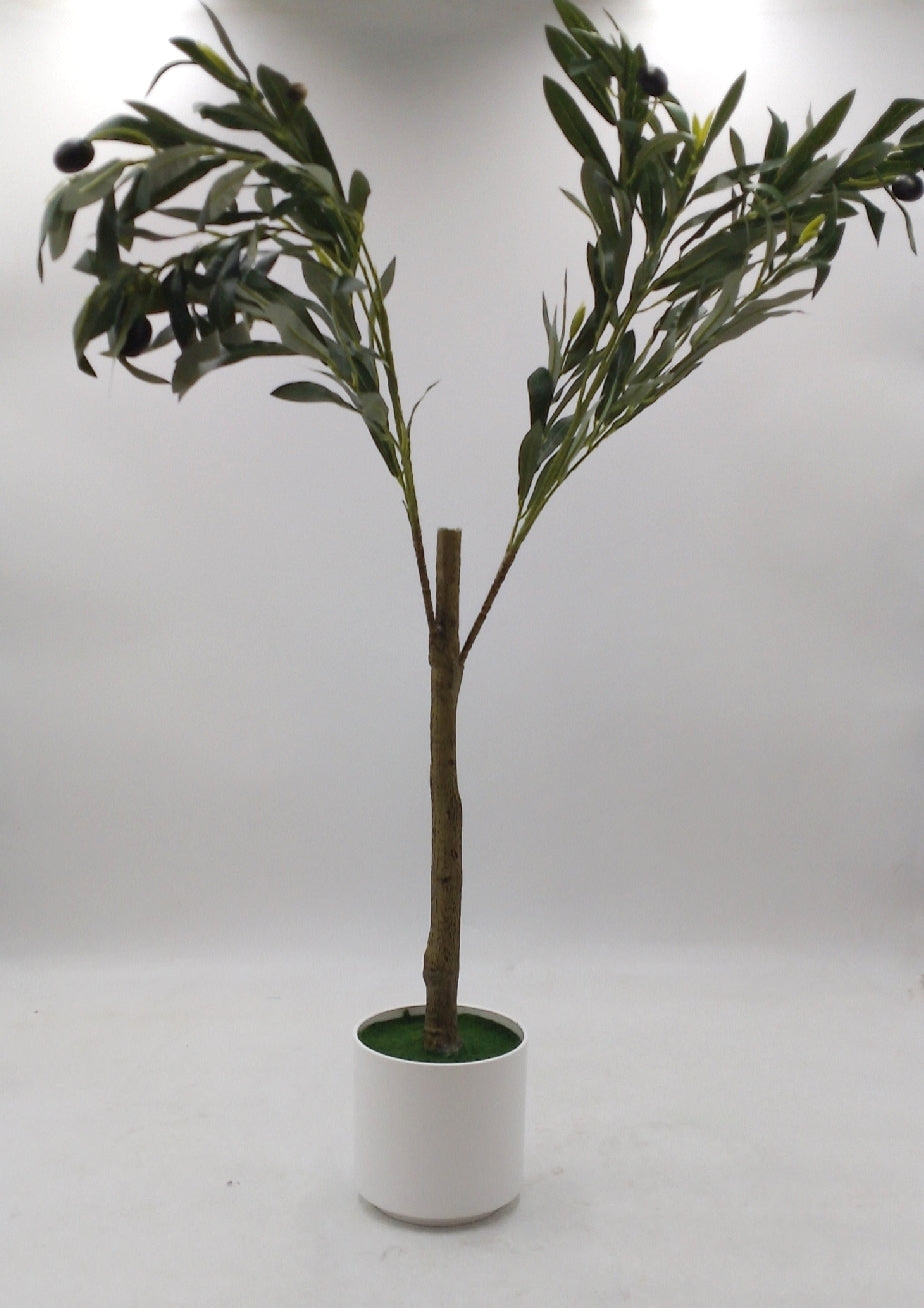 Alupssuc künstlicher Olivenbaum künstliche Pflanzen 150cm Deko Wohnzimmer