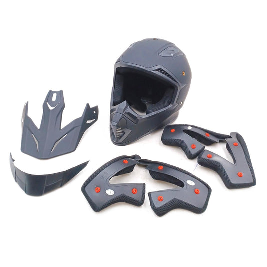 Motocross Helm Fullface Schutzausrüstung Größe M 57 58 Maske Br