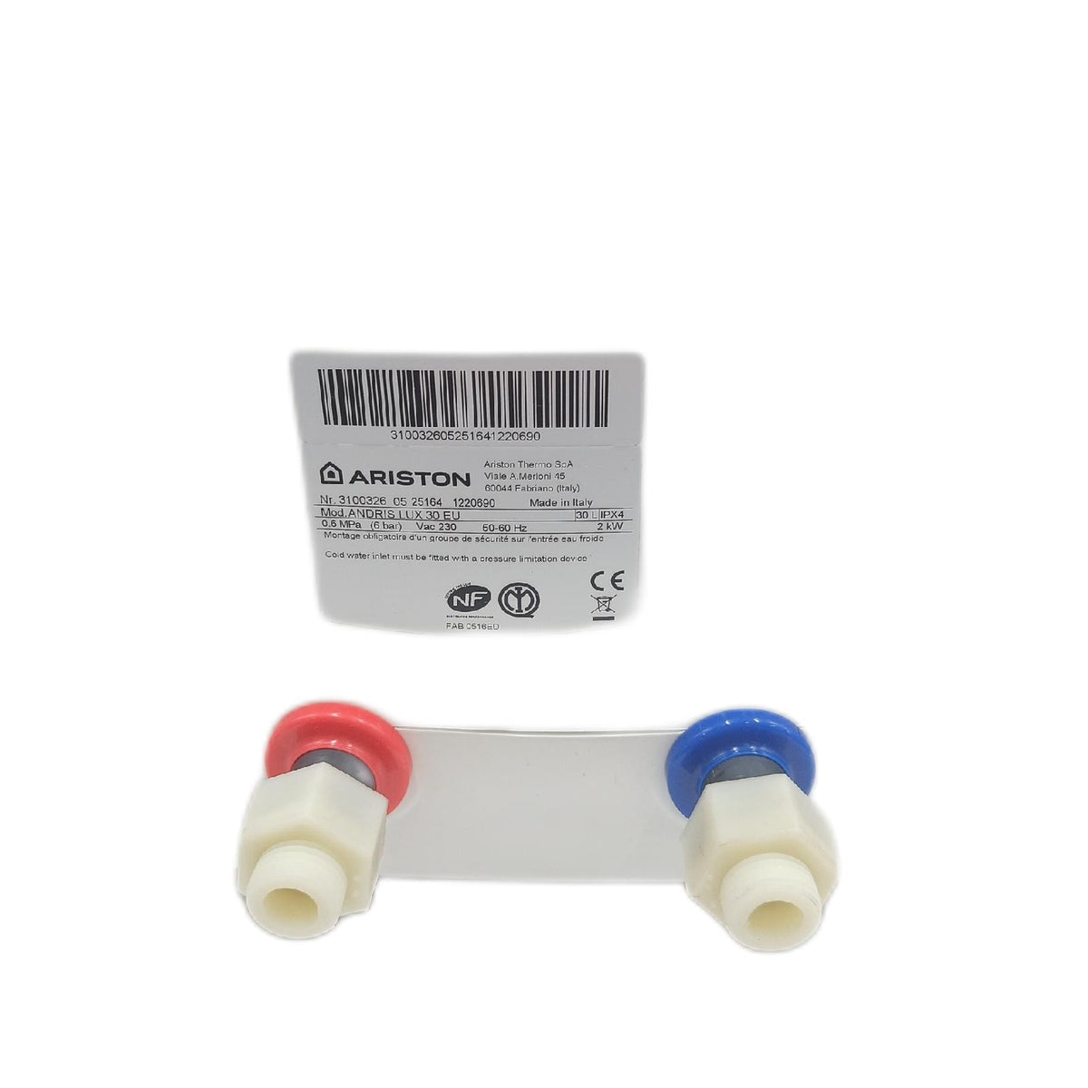 Ariston ANDRIS LUX elektrischer Warmwasserbereiter mit integriertem Waschbecken 30 Liter 2000 W
