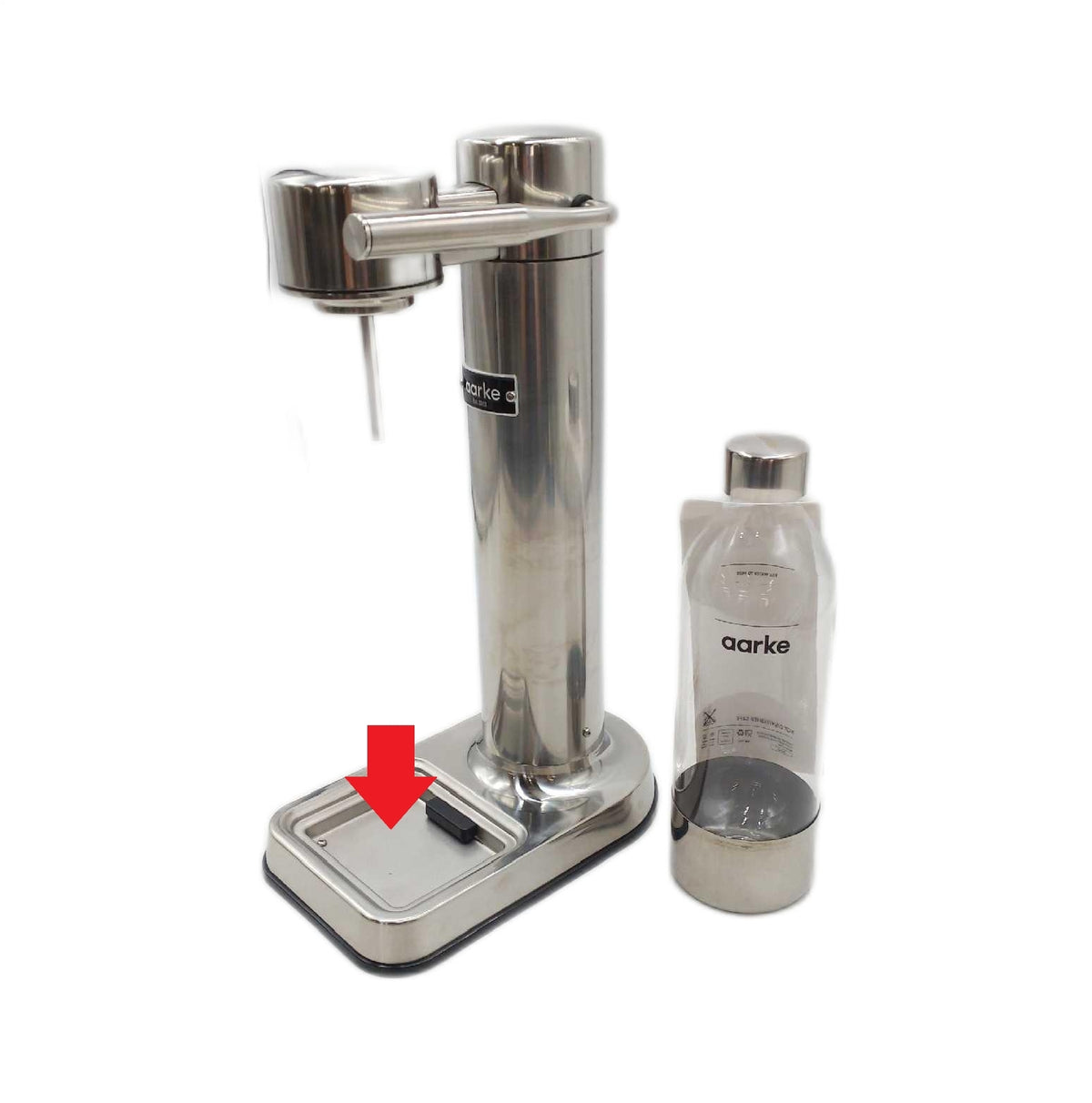 Aarke Carbonator 3 Wassersprudler Edelstahlgehause sichtbare Flecken fehlt Abt