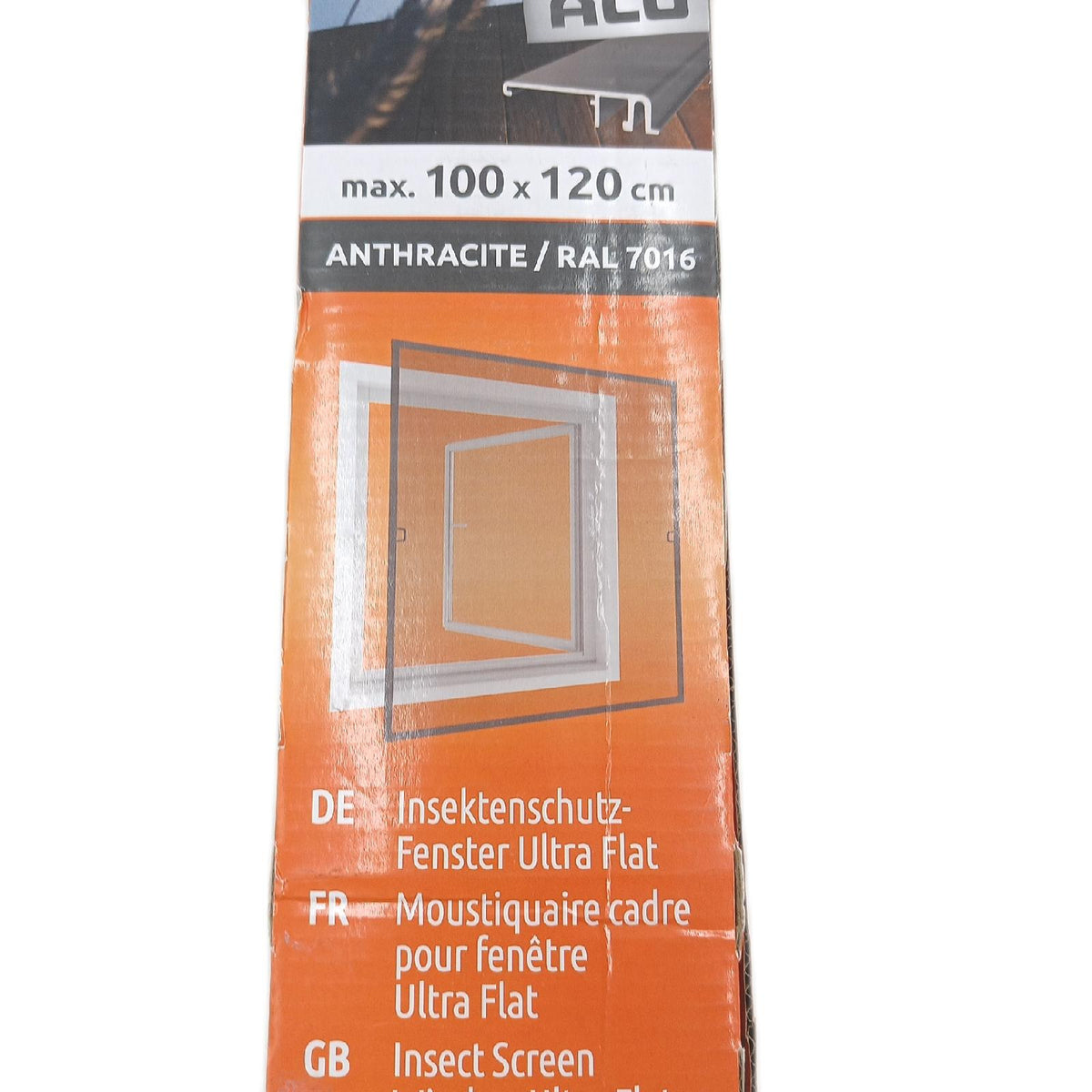 Windhager Fensterschutz Plus Ultra Flat Fiberglasgewebe 100x120cm Modell IS Plus FE Ultra Flat