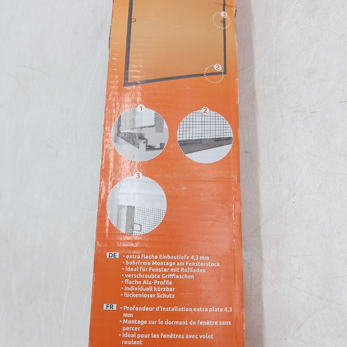 Windhager Fensterschutz Plus Ultra Flat Fiberglasgewebe 100x120cm Modell IS Plus FE Ultra Flat