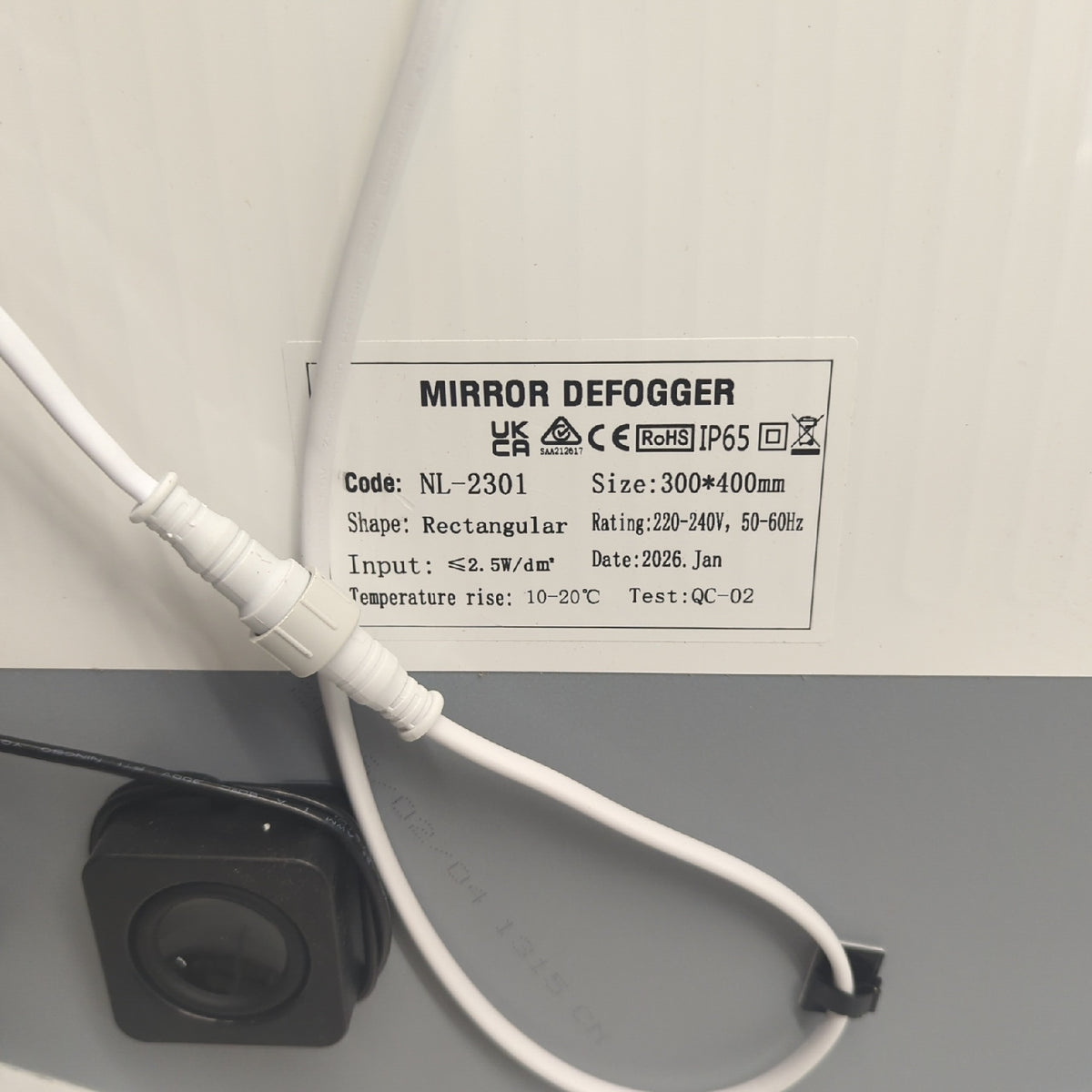 STARLEAD Badspiegel Badmöbel Rund 80cm Durchmesser LED Beleuchtung Bluetooth Design