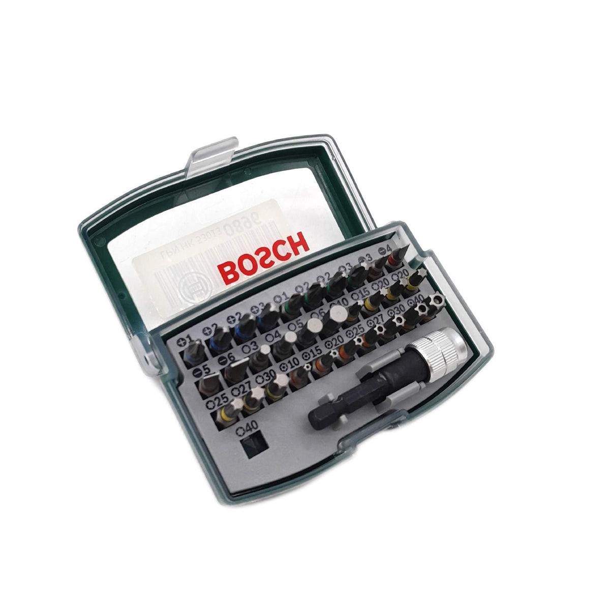 Bosch Accessories 32 teiliges Schraubendreher Bit Set Farbcodiert unvollständig