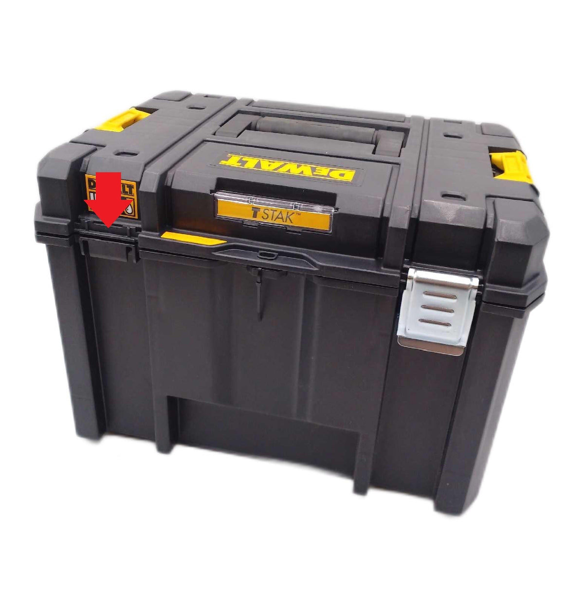 DEWALT TSTAK Tiefe Werkzeugbox VI 44l Volumen fehlt linke Schn