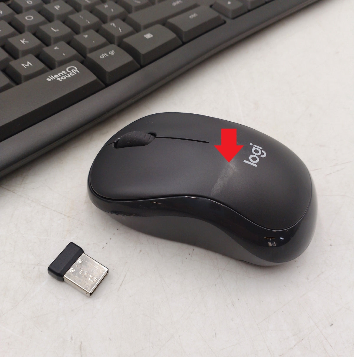 Logitech MK295 kabellose Tastatur Maus Kit American QWERTY Dongle fehlt