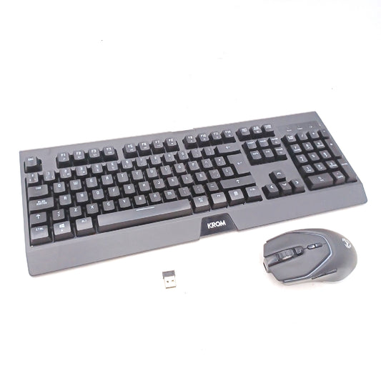 KROM Kabala Wireless Membrane Keyboard Kit mit RGB-Hintergrundbeleuchtung Regenbogen 6
