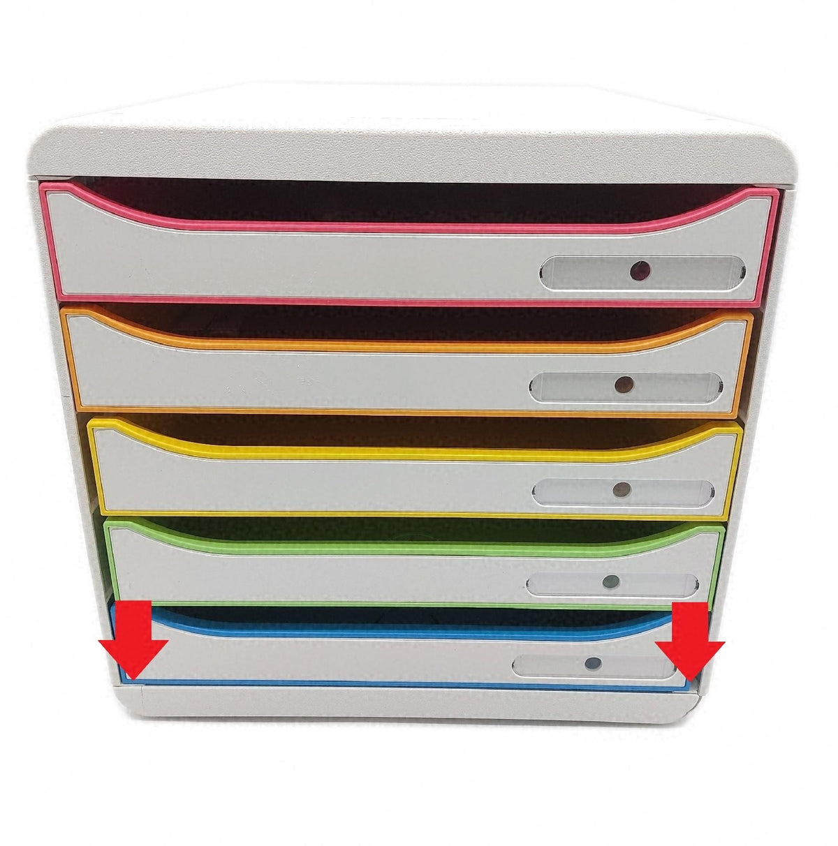 Exacompta 309913D Premium Ablagebox 5 Schubladen Bruchstellen seit