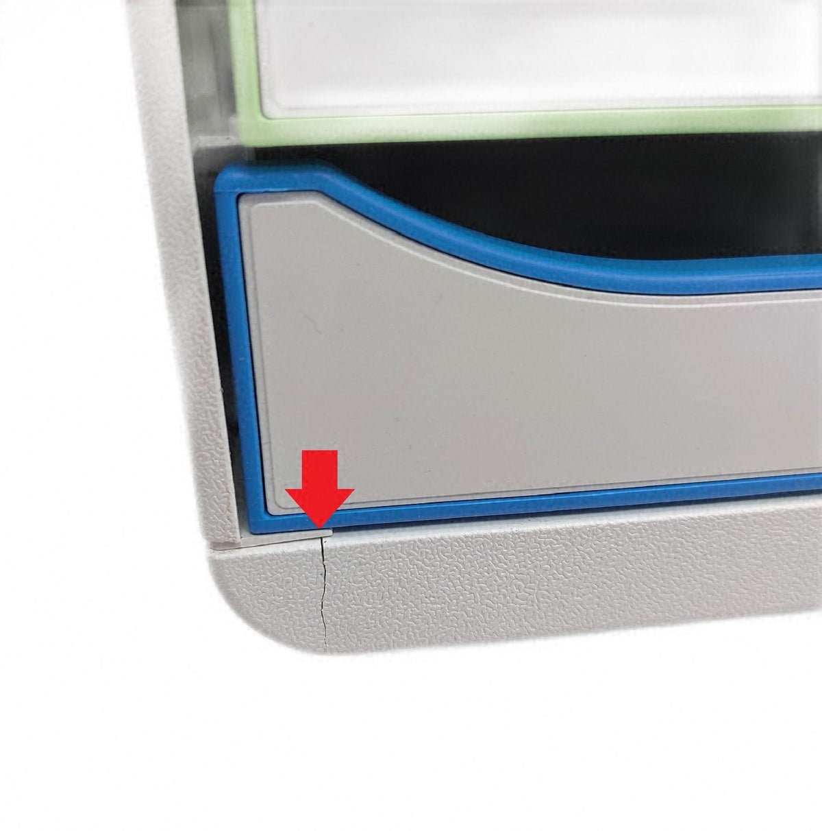 Exacompta 309913D Premium Ablagebox 5 Schubladen Bruchstellen seit