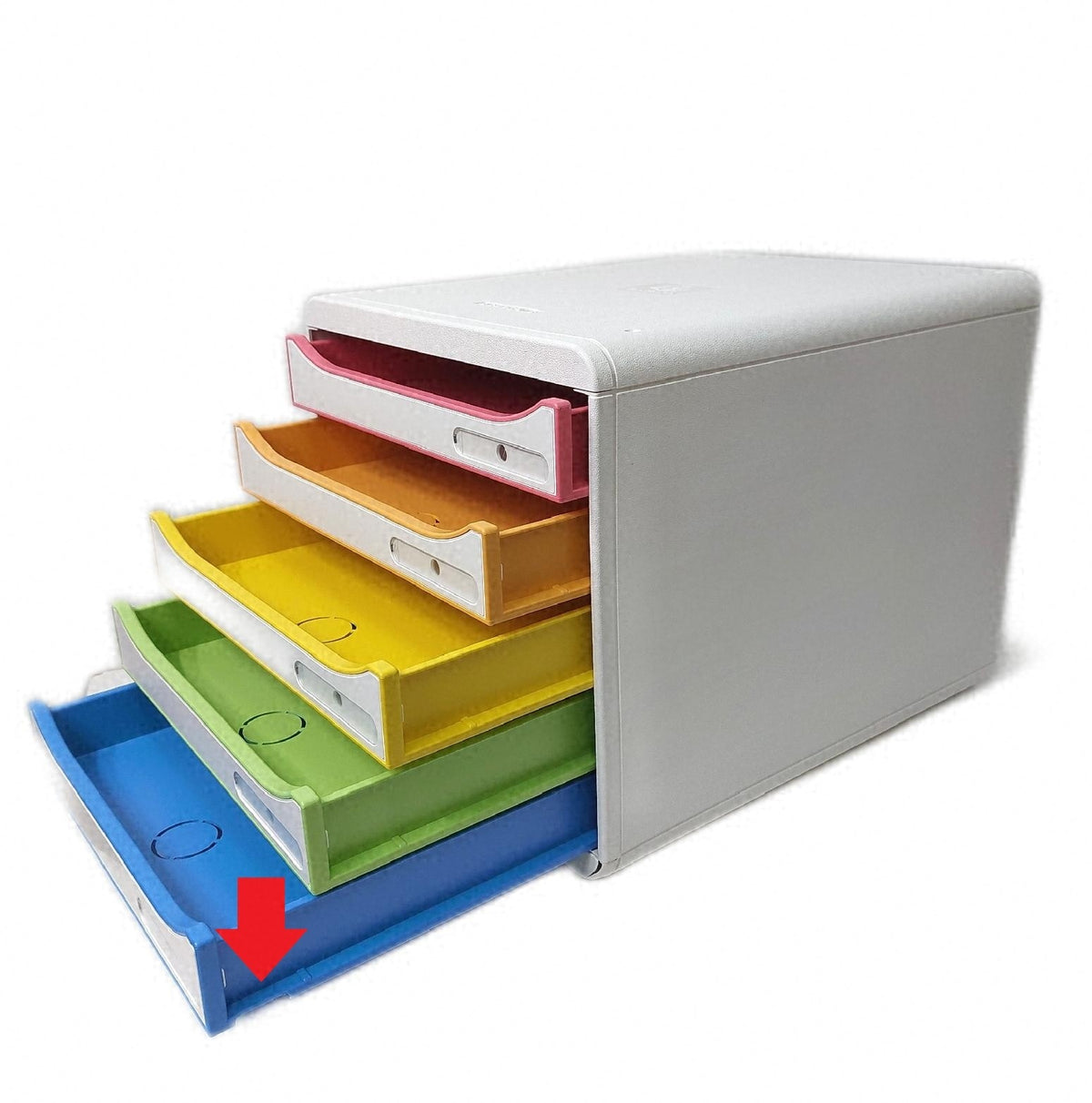 Exacompta 309913D Premium Ablagebox 5 Schubladen Bruchstellen seit