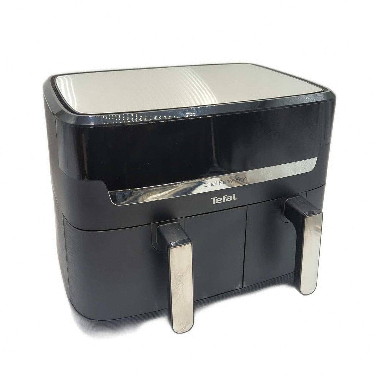 Tefal Y9018 Dual Easy Fry Doppelkammer Heissluftfritteuse 5 2 und 3 1 Liter Gebrauchsspuren