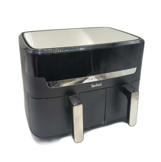 Tefal Y9018 Dual Easy Fry Doppelkammer Heissluftfritteuse 5 2 und 3 1 Liter Gebrauchsspuren