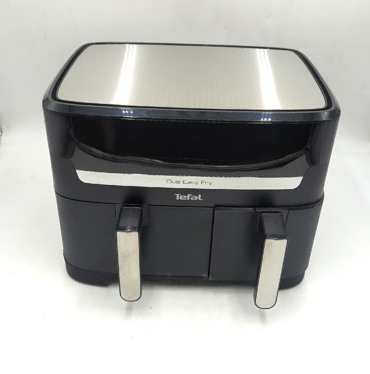 Tefal Y9018 Dual Easy Fry Doppelkammer Heissluftfritteuse 5 2 und 3 1 Liter Gebrauchsspuren