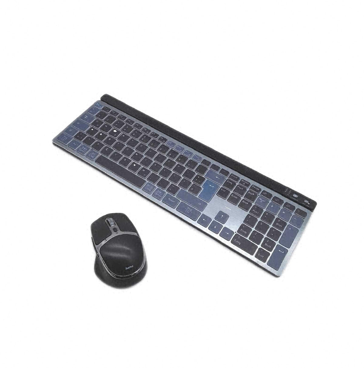Hama turMausSet kabellos MultiDevice Tastatur und Maus 1 Funk 2 Bluetooth Tasten abgenutzt