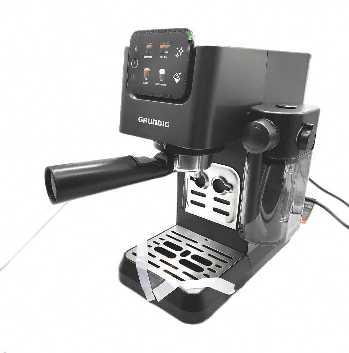 GRUNDIG KSM 5330 Siebträgermaschine integriertem Milchbehälter 1628 W Leistung