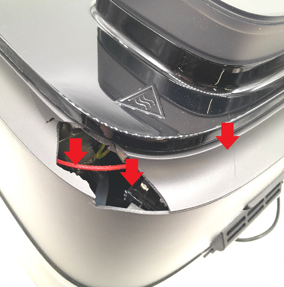 Philips Airfryer 5000 Series mit Doppelter Mand Met Stoom 9L Gehaeuse Gebrochen Transportschaden