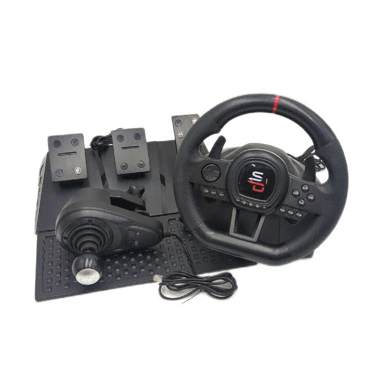 GS650X Rennlenkrad mit manuellem 3 Pedal Schalthebel Zustand Gebrauchsspuren leichte Kratzer
