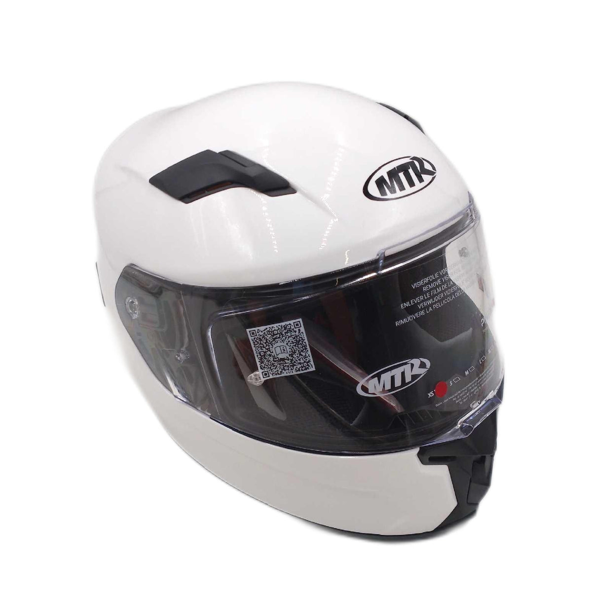 MTR Integralhelm Motorradhelm Helmschutz S 6 Evo XS 53 54 cm Weiß
