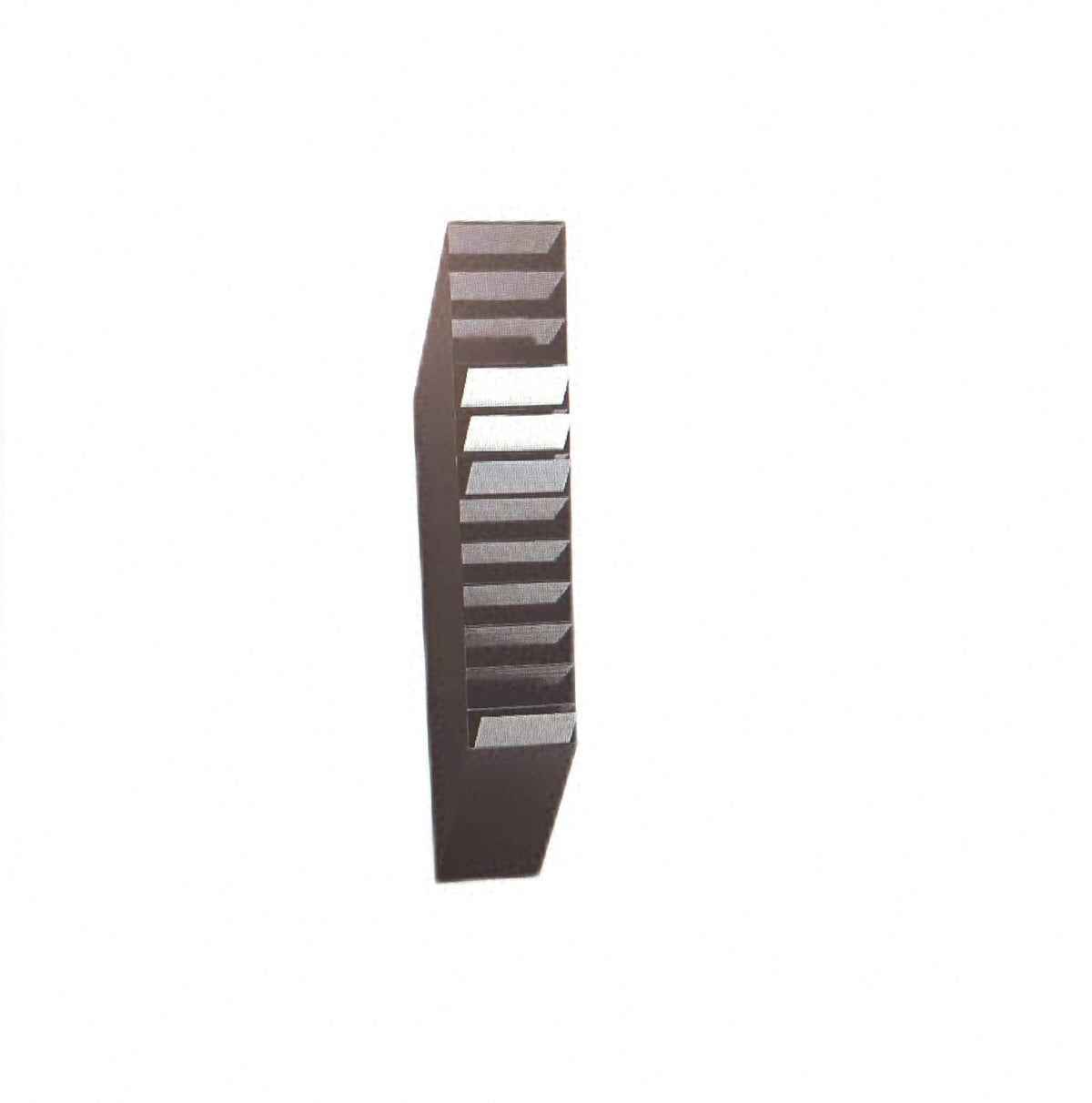 Durable exiboxx Wanddisplay 12 A4 Hochformat Schwarz Bookends zur Wandbefestigung
