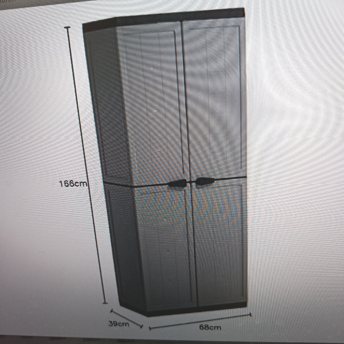 KIS B01G6JYUKE Kunststoffschrank Jolly utility 1 Stück dunkelgrau schwarz 9734000 0444 01