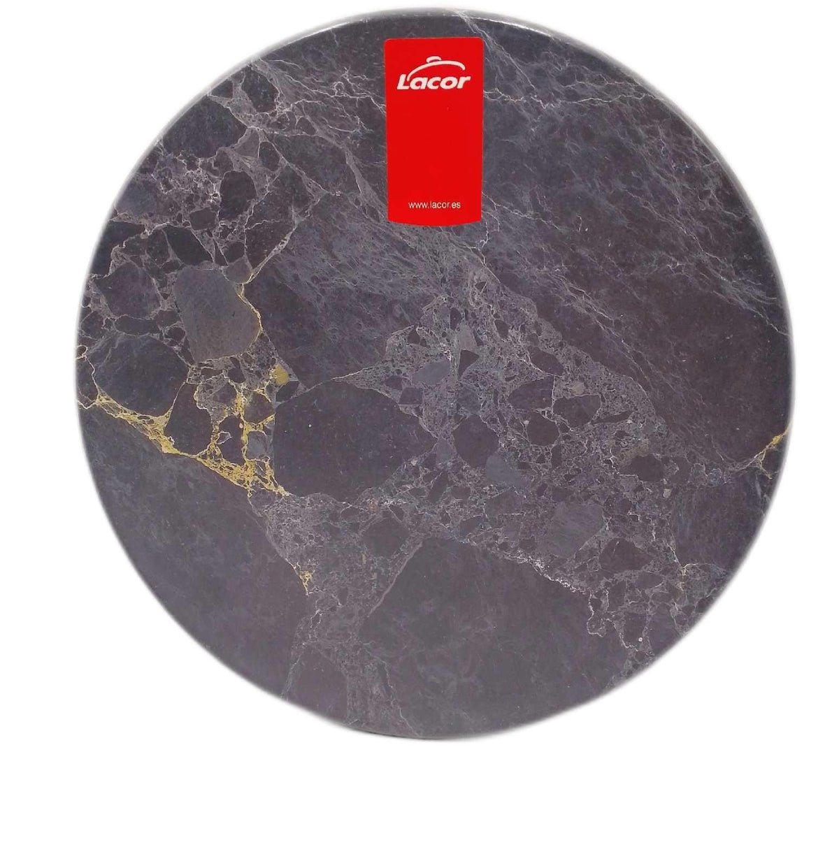 Lacor Tablett Küche Rond Finish Marmor Stil 35 x 3 cm Robust BPA frei Bar