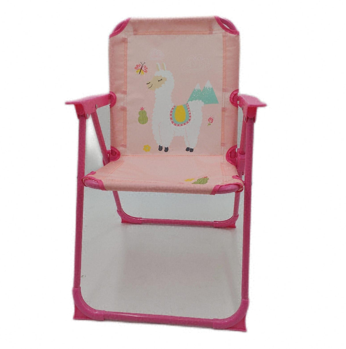 Relaxdays Kinder Klappstuhl Campingstuhl Lama Motiv HBT 515x36x375 cm leicht faltbar