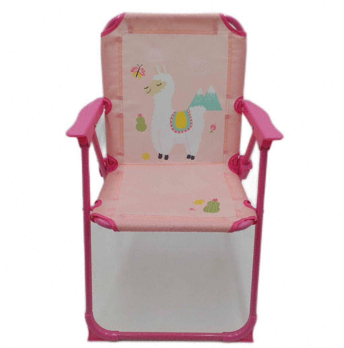 Relaxdays Kinder Klappstuhl Campingstuhl Lama Motiv HBT 515x36x375 cm leicht faltbar
