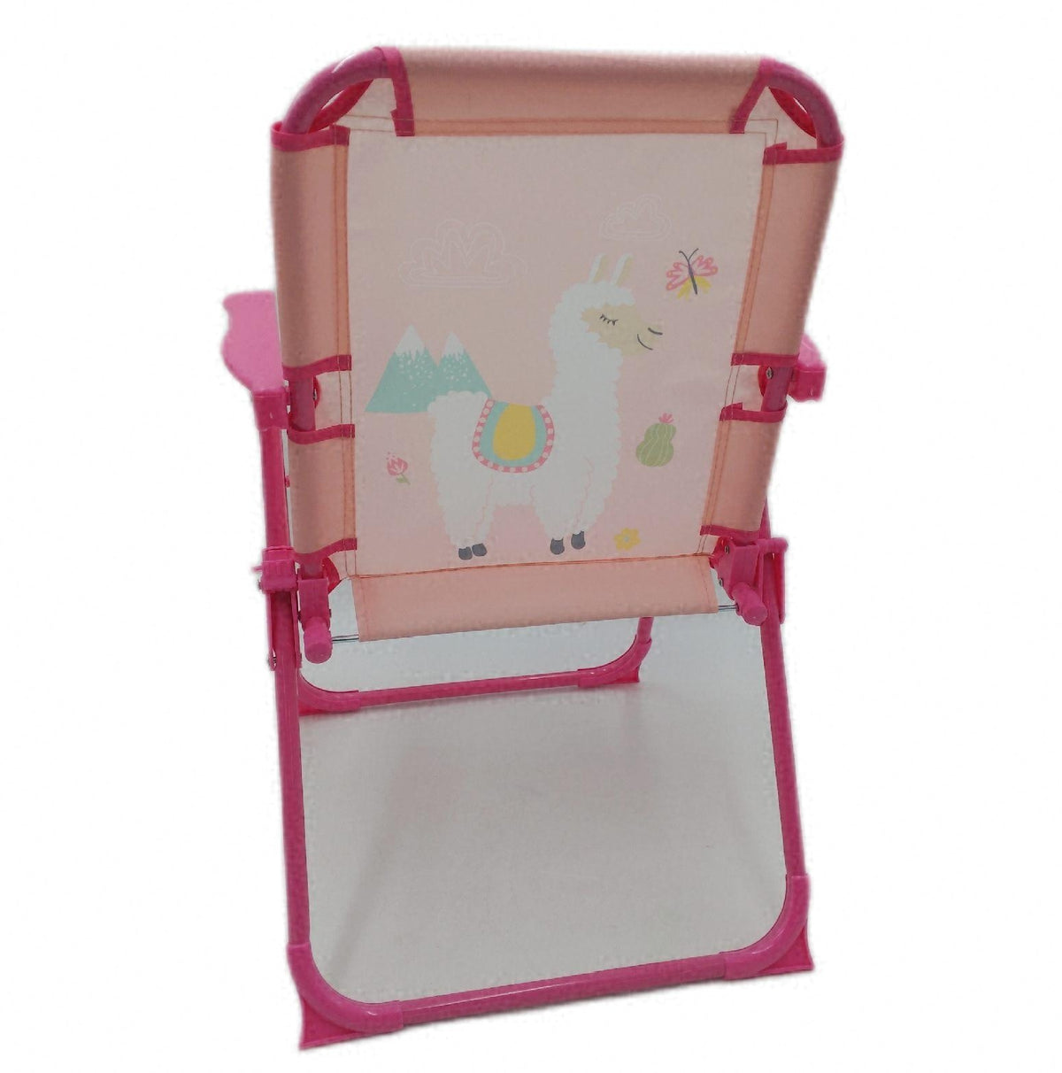 Relaxdays Kinder Klappstuhl Campingstuhl Lama Motiv HBT 515x36x375 cm leicht faltbar