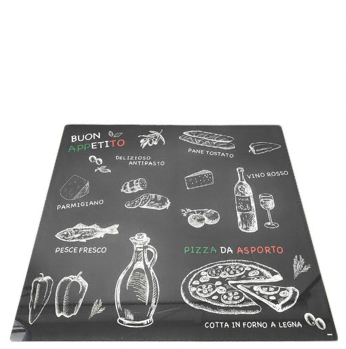 KESPER Multi Glasschneideplatte Ristorante 56x50 cm stabile Küchenunterlage robust langlebig